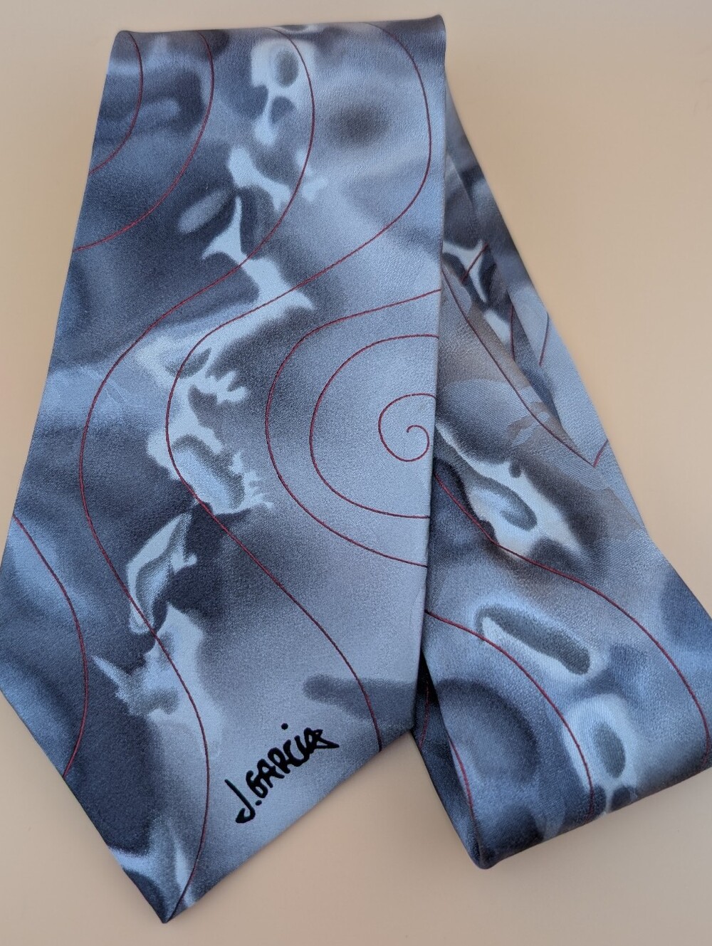 Vintage Jerry Garcia 100% Silk Tie - Grateful Dead
